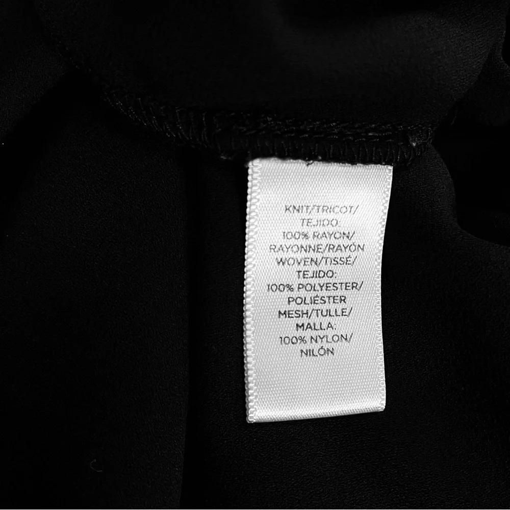 LOFT Black Ruffle Sleeve Blouse~ Size‎ Small  Evening out  or Elegant Casual